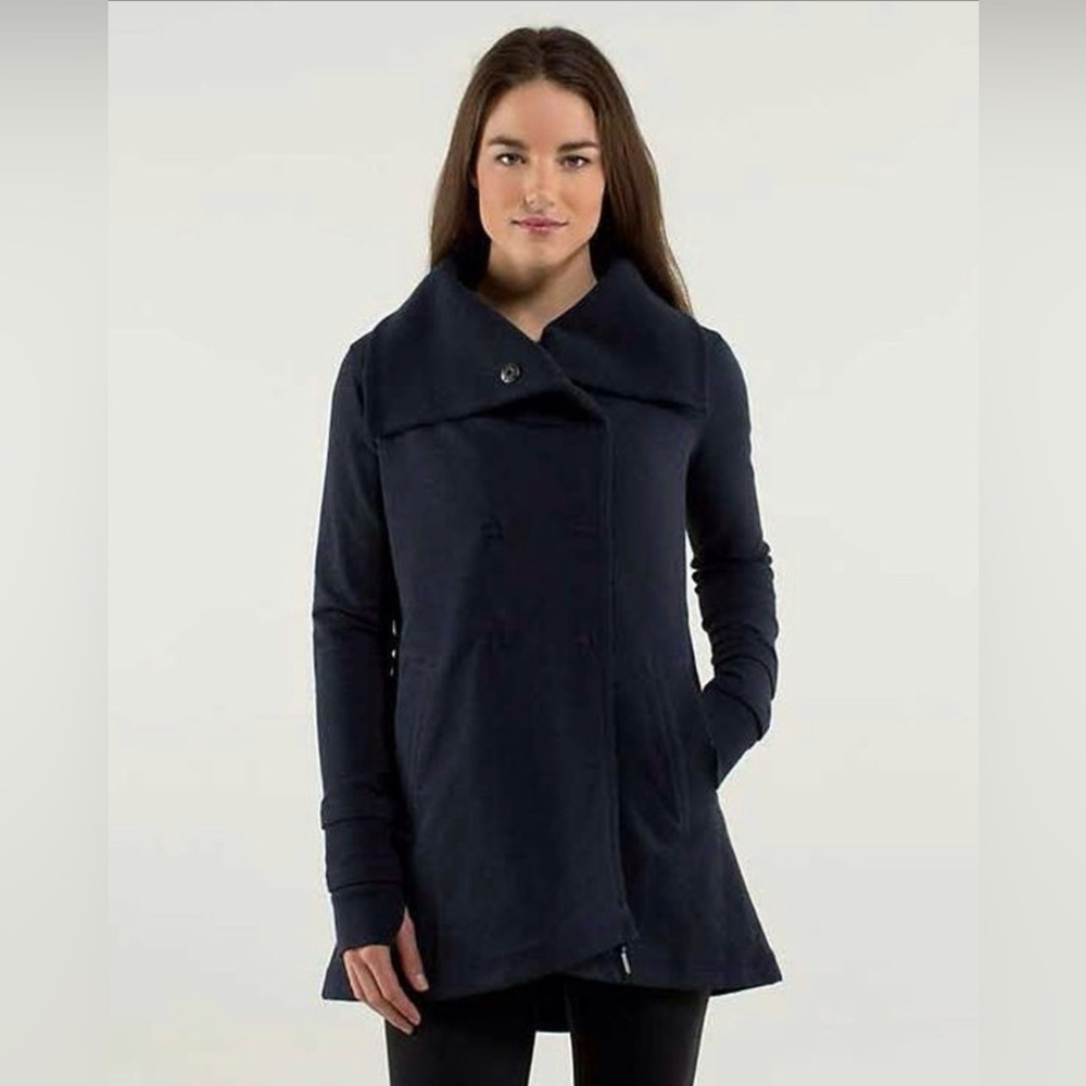 Lululemon Gratitude Wrap Heathered Inkwell jacket size 6